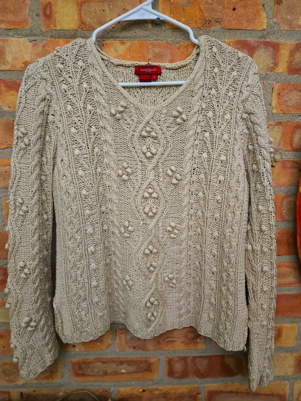 Cotton/Silk Cable Sweater
